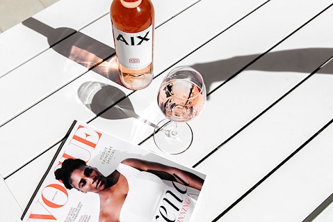 AIX Rosé News glass vogue rose wine